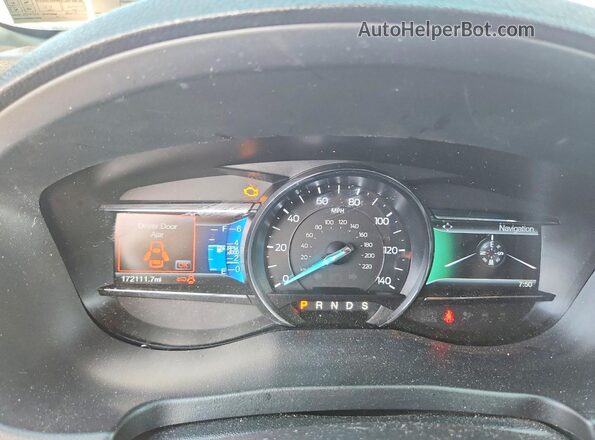 1FM5K8D88GGC38254 2016 FORD EXPLORER White Vista del cuadro de instrumentos