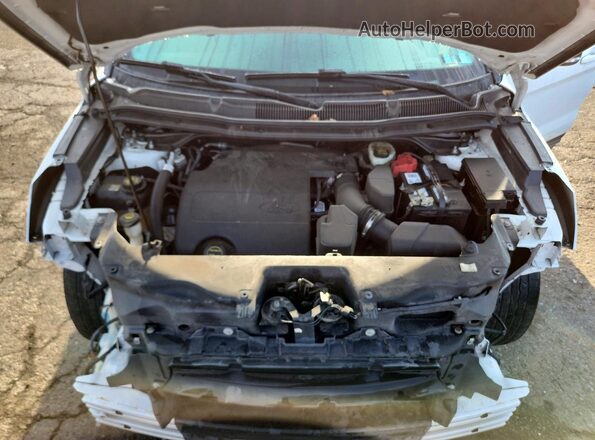 1FM5K8D88GGC38254 2016 FORD EXPLORER White Vista del compartimento del motor