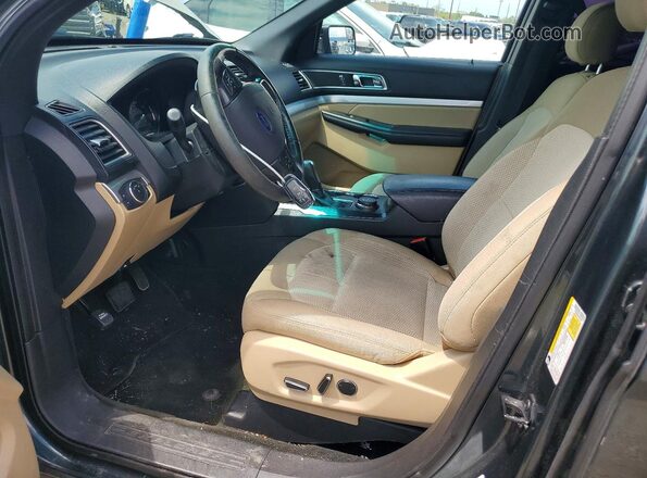 1FM5K8D88GGC95862 2016 FORD EXPLORER Green Widok wnętrza z przodu