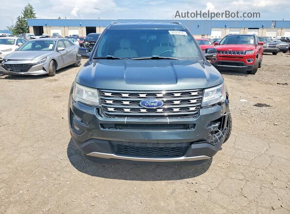 1FM5K8D88GGC95862 2016 FORD EXPLORER Green Widok z przodu