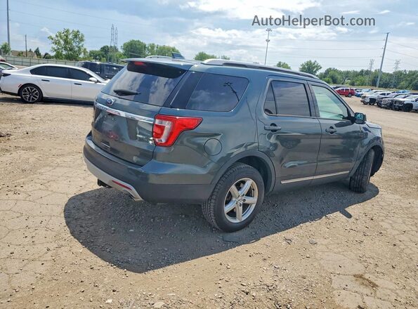 1FM5K8D88GGC95862 2016 FORD EXPLORER Green Tył prawy