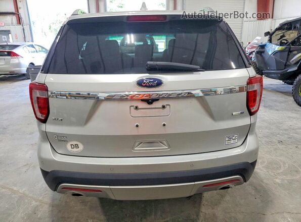 1FM5K8D88GGD18069 2016 FORD EXPLORER Silver Հետևի տեսք