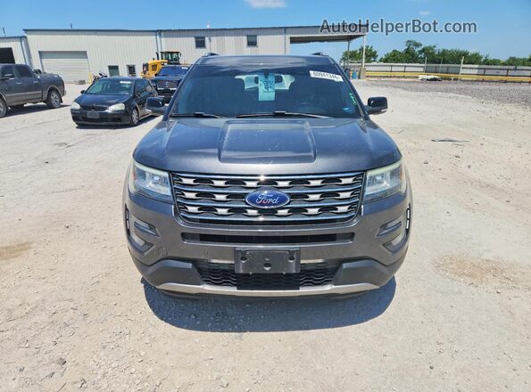 1FM5K8D88HGA02804 2017 FORD EXPLORER Gray Front view