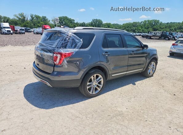 1FM5K8D88HGA02804 2017 FORD EXPLORER Gray Rear right