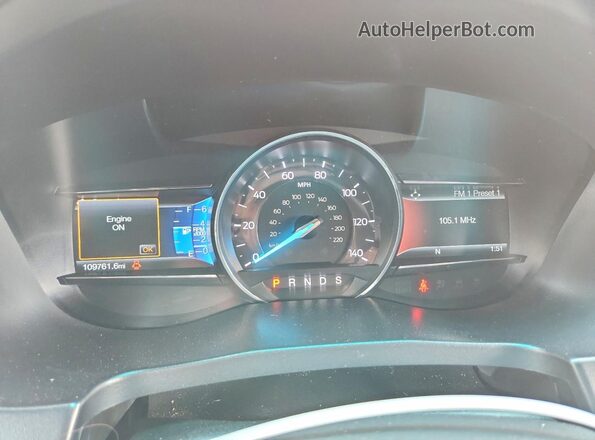 1FM5K8D88HGA09087 2017 FORD EXPLORER Серый Вид щитка приборов