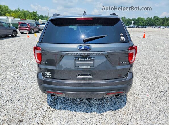 1FM5K8D88HGA09087 2017 FORD EXPLORER Серый Вид сзади