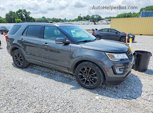 1FM5K8D88HGA09087 2017 FORD EXPLORER Серый Передняя правая четверть