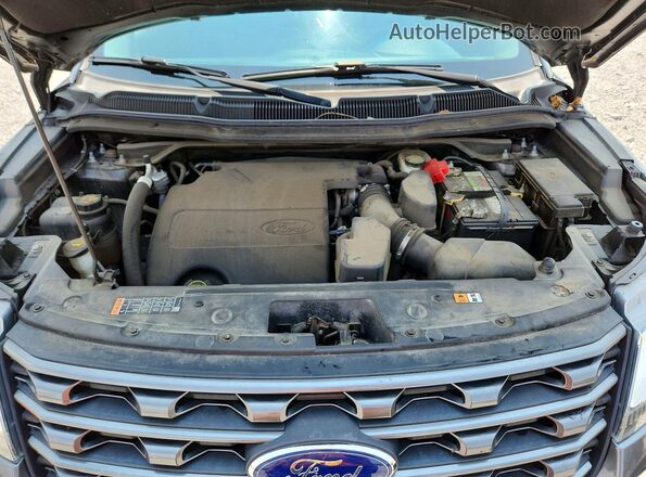 1FM5K8D88HGA09087 2017 FORD EXPLORER Серый Вид подкапотного пространства