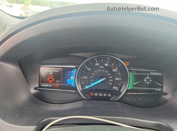 1FM5K8D88HGC44136 2017 FORD EXPLORER Blue Widok zestawu wskaźników