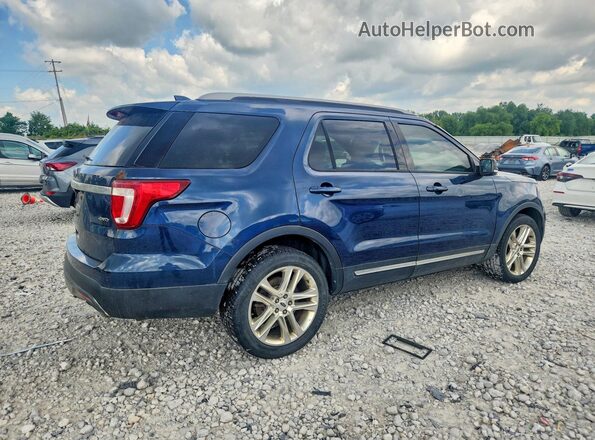 1FM5K8D88HGC44136 2017 FORD EXPLORER Blue Tył prawy