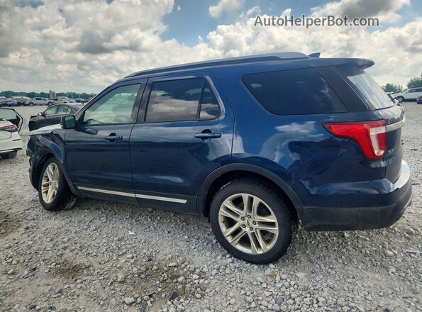 1FM5K8D88HGC44136 2017 FORD EXPLORER Blue Tył lewy