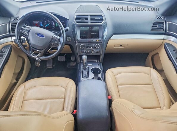 1FM5K8D88HGC44136 2017 FORD EXPLORER Blue Widok deski rozdzielczej