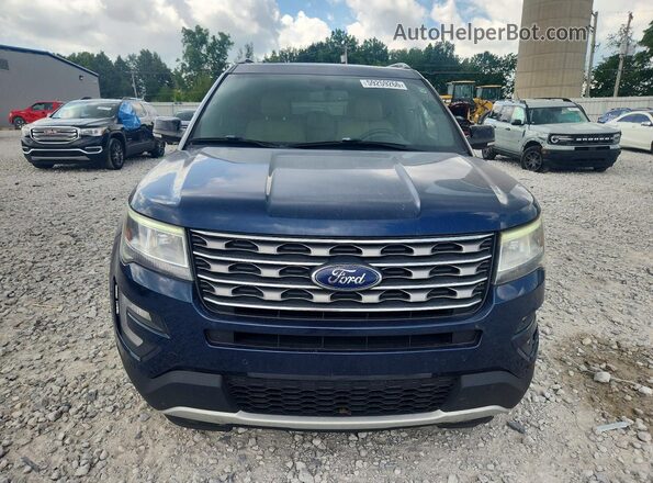 1FM5K8D88HGC44136 2017 FORD EXPLORER Blue Widok z przodu