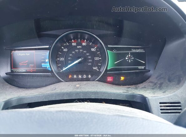1FM5K8D88HGC46176 2017 FORD EXPLORER Black უკანა სავარძლების ხედი