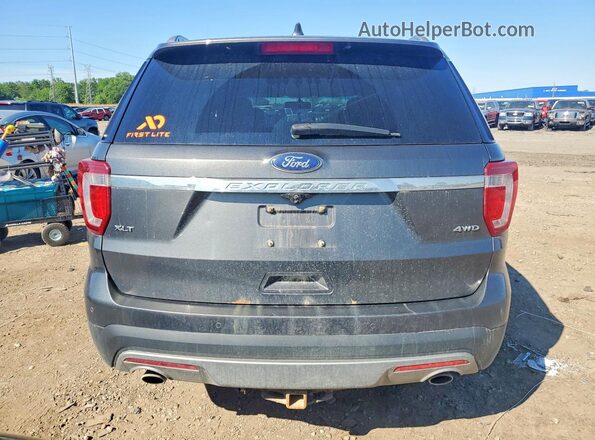 1FM5K8D88HGC89173 2017 FORD EXPLORER Gray უკანა ხედი