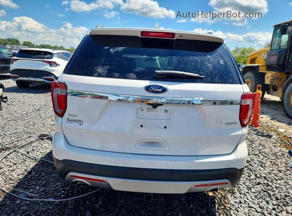 1FM5K8D88HGD18154 2017 FORD EXPLORER Белый Вид сзади
