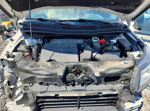 1FM5K8D88HGD18154 2017 FORD EXPLORER Белый Вид подкапотного пространства
