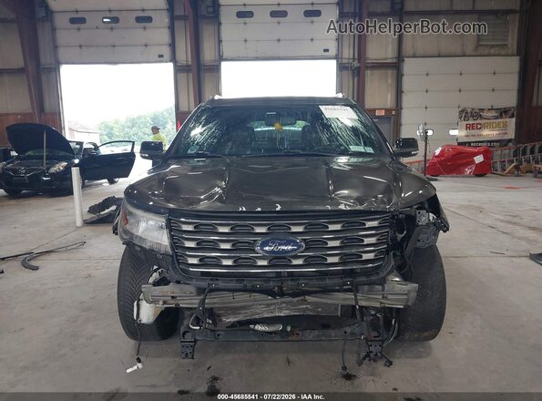 1FM5K8D88HGD47525 2017 FORD EXPLORER Gray Widok wnętrza z tyłu