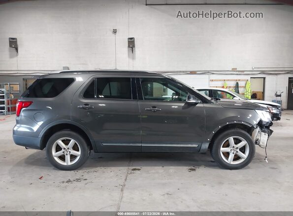 1FM5K8D88HGD47525 2017 FORD EXPLORER Gray Widok wnętrza 360 stopni