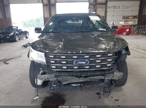 1FM5K8D88HGD47525 2017 FORD EXPLORER Gray Widok z przodu