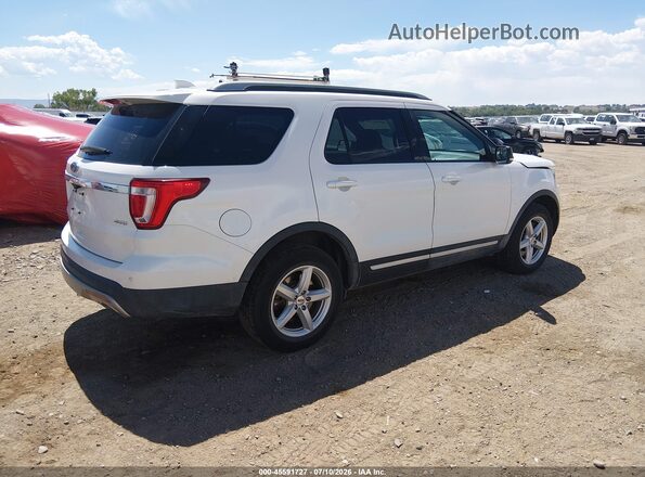 1FM5K8D88HGD51140 2017 FORD EXPLORER White Задня права чверть