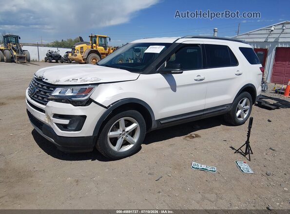1FM5K8D88HGD51140 2017 FORD EXPLORER White Передня ліва чверть