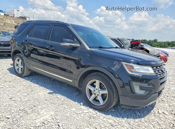 1FM5K8D88HGD60694 2017 FORD EXPLORER Black Delantero derecho
