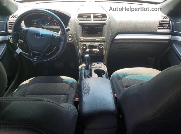 1FM5K8D88HGD60694 2017 FORD EXPLORER Black Vista del salpicadero