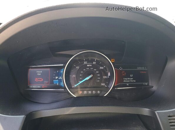 1FM5K8D88HGD60694 2017 FORD EXPLORER Black Vista del cuadro de instrumentos