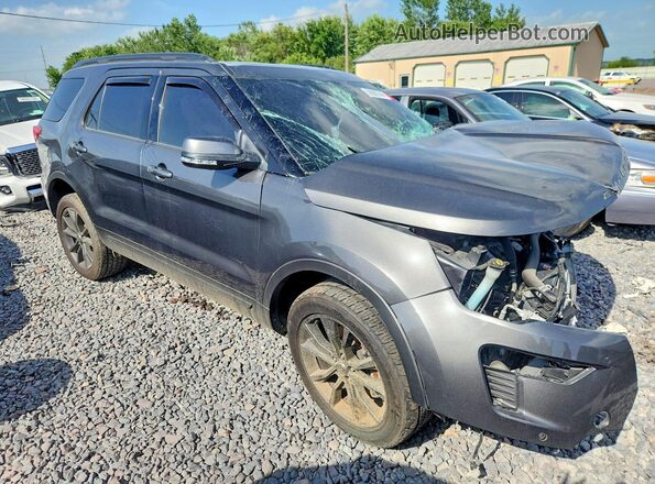 1FM5K8D88JGA25294 2018 FORD EXPLORER Charcoal Передня права чверть