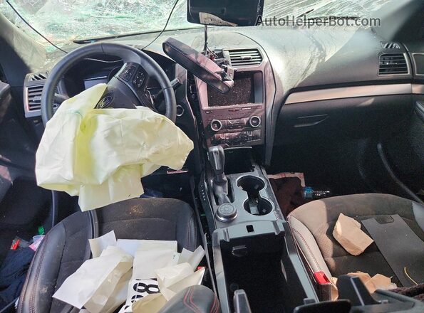 1FM5K8D88JGA25294 2018 FORD EXPLORER Charcoal Вид панелі приладів
