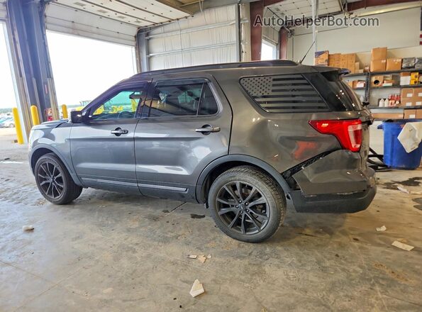 1FM5K8D88JGC54574 2018 FORD EXPLORER Gray Задня ліва чверть