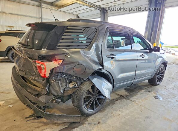 1FM5K8D88JGC54574 2018 FORD EXPLORER Gray Задня права чверть