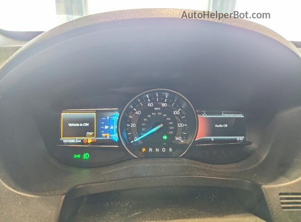 1FM5K8D88JGC54574 2018 FORD EXPLORER Gray Вид щитка приладів