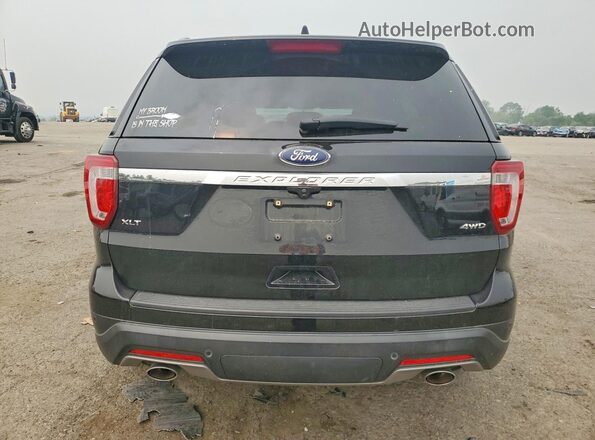 1FM5K8D88JGC79653 2018 FORD EXPLORER Black Հետևի տեսք