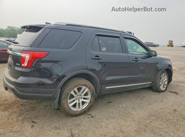1FM5K8D88JGC79653 2018 FORD EXPLORER Black Հետևի աջ
