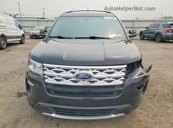 1FM5K8D88JGC79653 2018 FORD EXPLORER Black Դիմացի տեսք