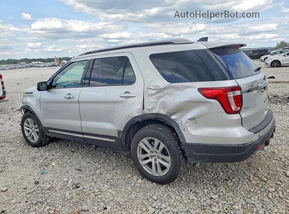 1FM5K8D88JGC92547 2018 FORD EXPLORER Silver Rear left
