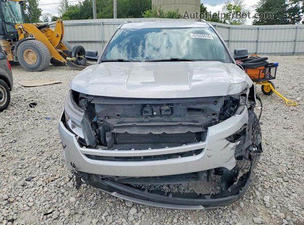 1FM5K8D88JGC92547 2018 FORD EXPLORER Silver Front view