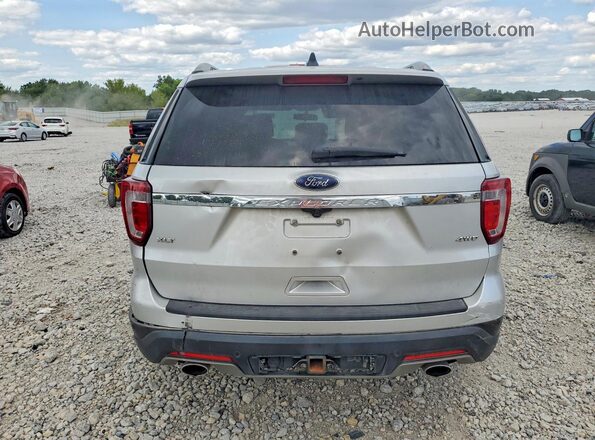 1FM5K8D88JGC92547 2018 FORD EXPLORER Silver Rear view