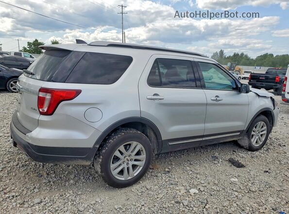 1FM5K8D88JGC92547 2018 FORD EXPLORER Silver Rear right