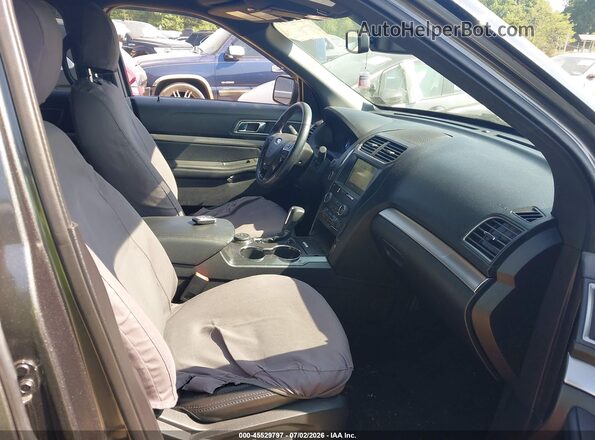 1FM5K8D88KGA49788 2019 FORD EXPLORER Gray Vista interior delantera