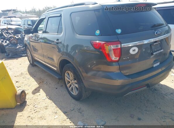 1FM5K8D88KGA49788 2019 FORD EXPLORER Gray Trasero izquierdo