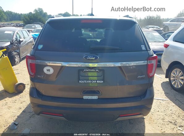1FM5K8D88KGA49788 2019 FORD EXPLORER Gray 