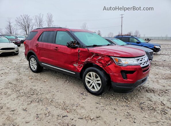 1FM5K8D88KGA95623 2019 FORD EXPLORER Red წინა მარჯვენა