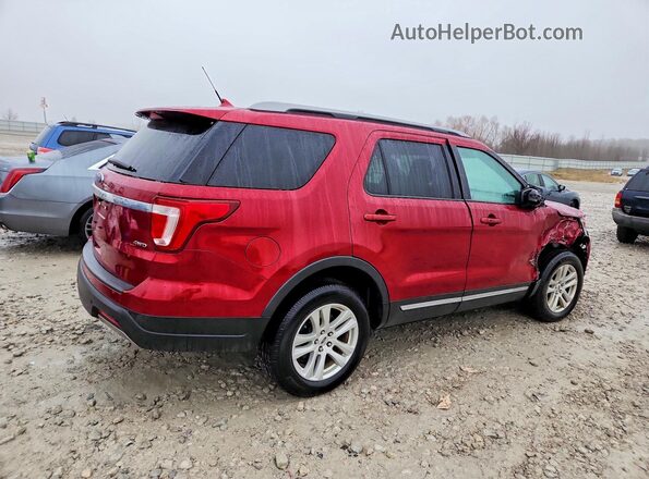 1FM5K8D88KGA95623 2019 FORD EXPLORER Red უკანა მარჯვენა