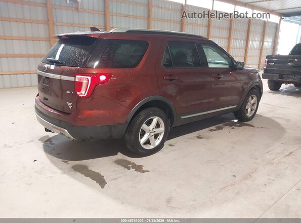 1FM5K8D89GGA94584 2016 FORD EXPLORER Orange Tył prawy