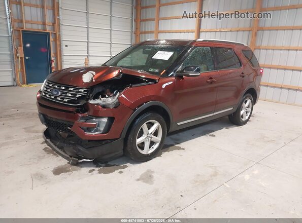 1FM5K8D89GGA94584 2016 FORD EXPLORER Orange Przód lewy