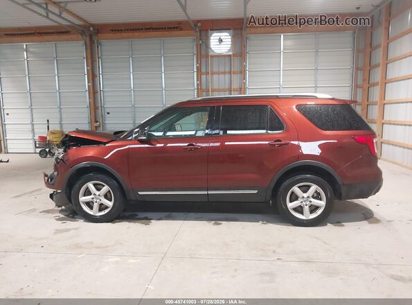 1FM5K8D89GGA94584 2016 FORD EXPLORER Orange Widok wnętrza 360 stopni