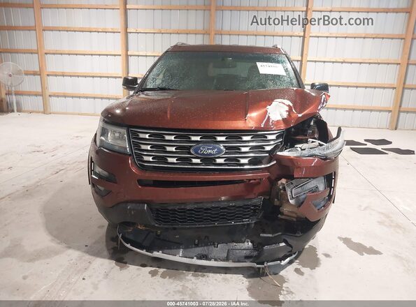 1FM5K8D89GGA94584 2016 FORD EXPLORER Orange Widok z przodu